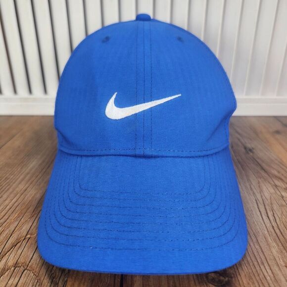 Nike Legacy91 Dri-Fit Strapback Hat Cap Blue Running Athletic Sports Swoosh Gym - Picture 2 of 12